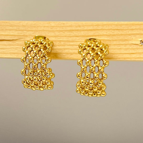 Woven Glimmer Hoops